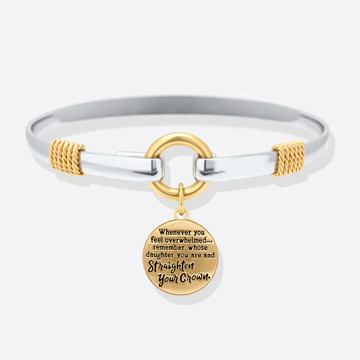 Straighten Your Crown - Two-Tone Charm Bracelet