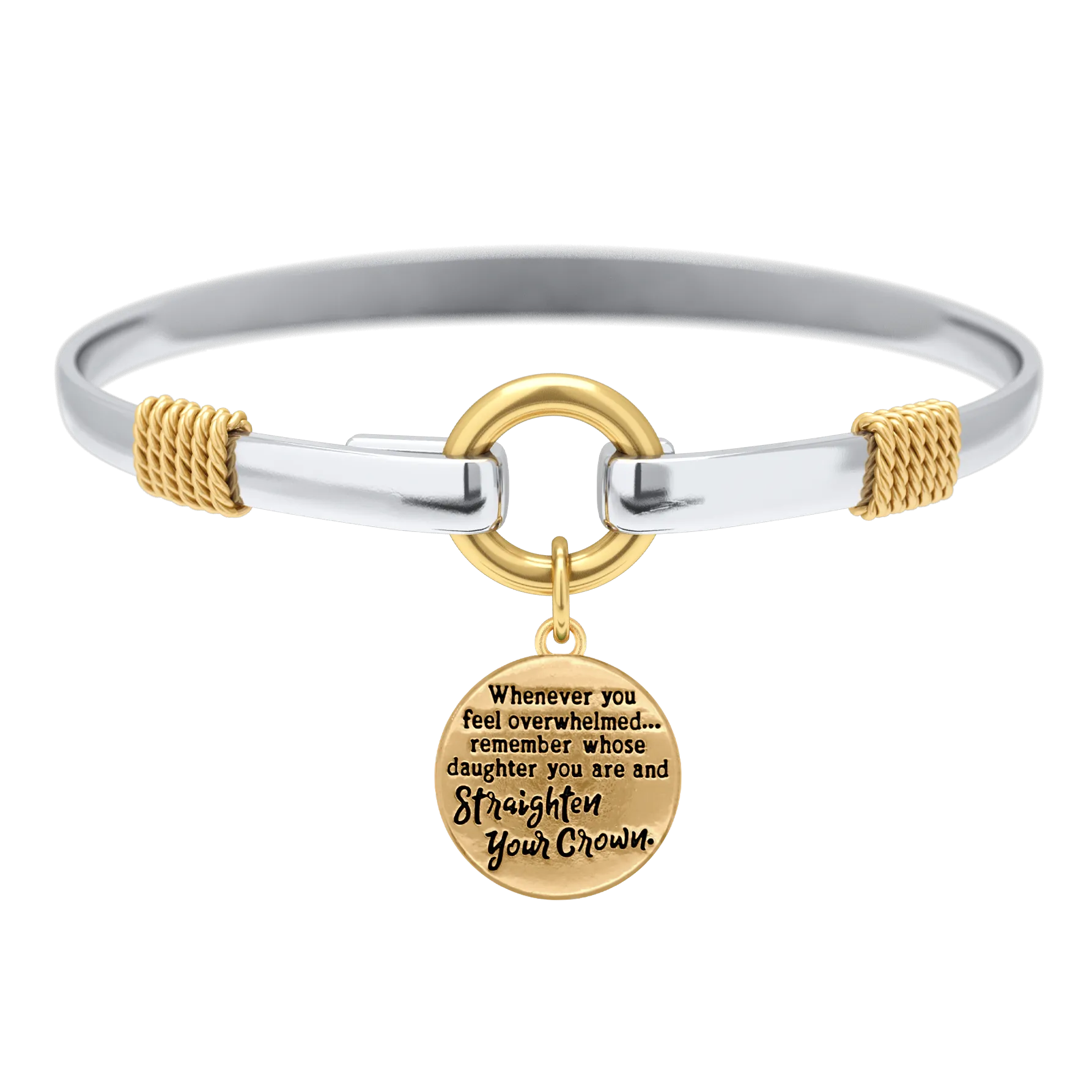 Straighten Your Crown - Two-Tone Charm Bracelet