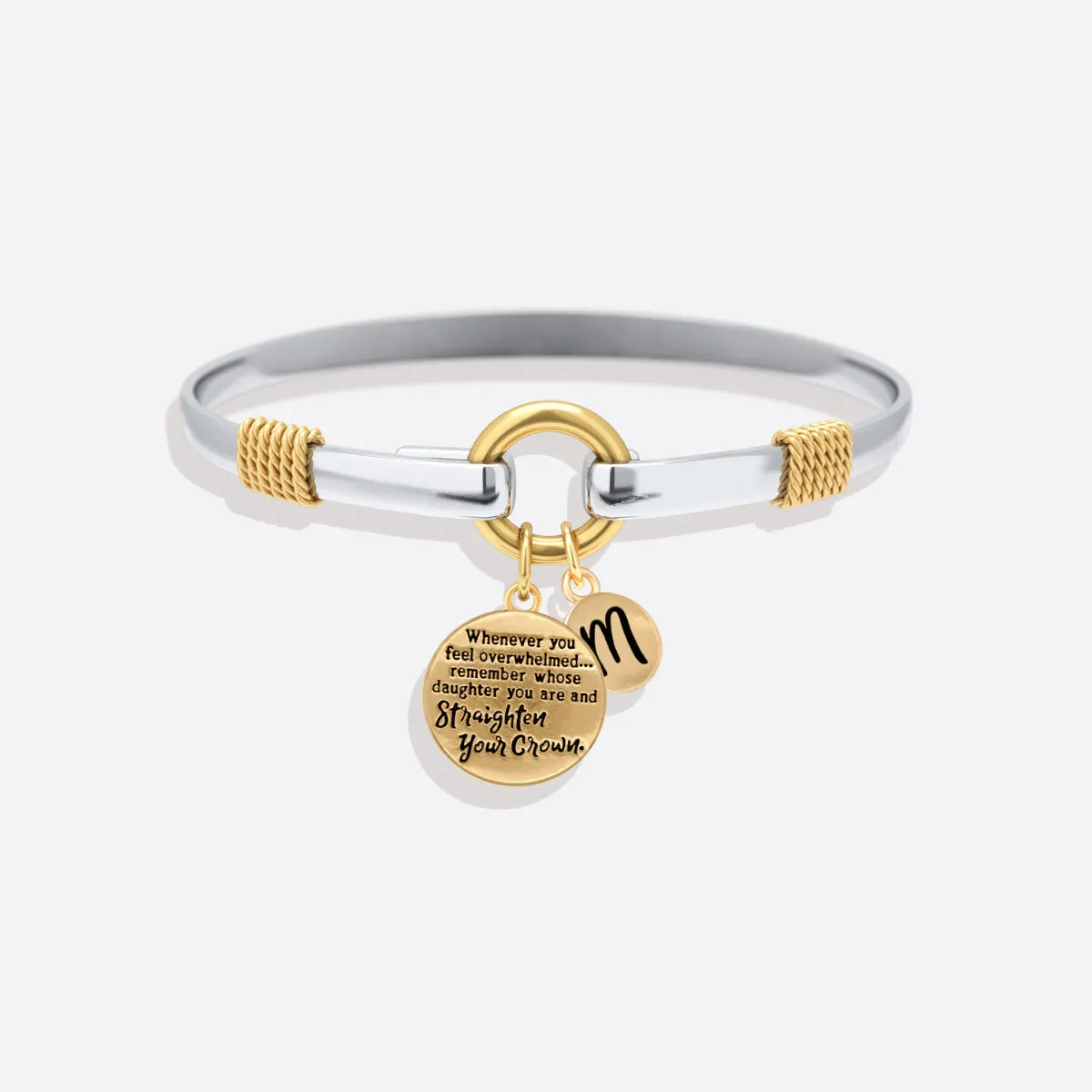 Straighten Your Crown - Two-Tone Charm Bracelet