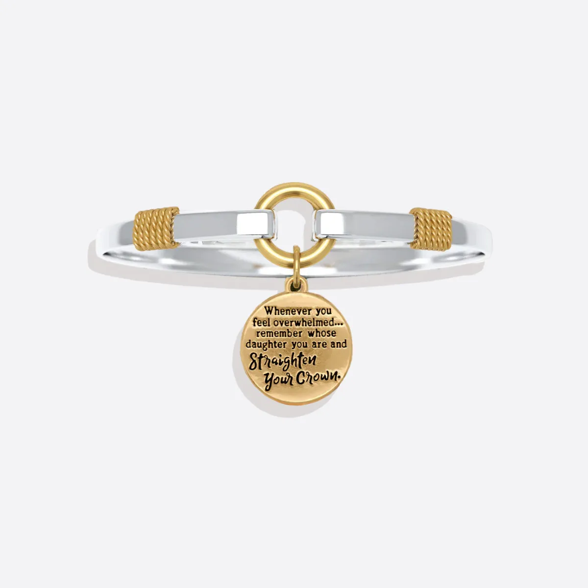 Straighten Your Crown - Two-Tone Charm Bracelet