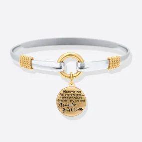 Straighten Your Crown - Two-Tone Charm Bracelet