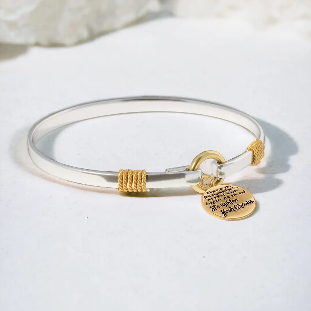 Straighten Your Crown - Two-Tone Charm Bracelet