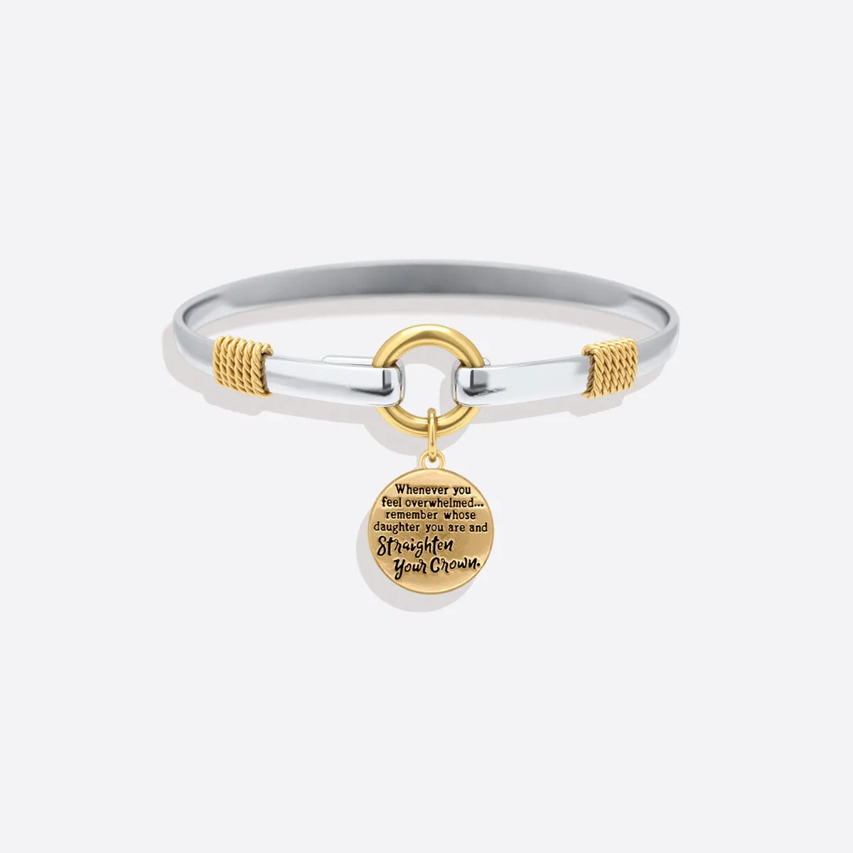 Straighten Your Crown - Two-Tone Charm Bracelet