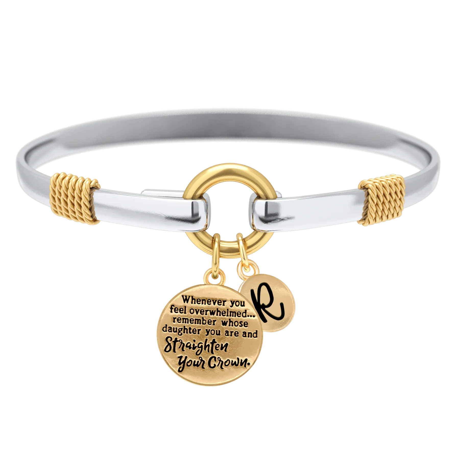 Straighten Your Crown - Two-Tone Charm Bracelet