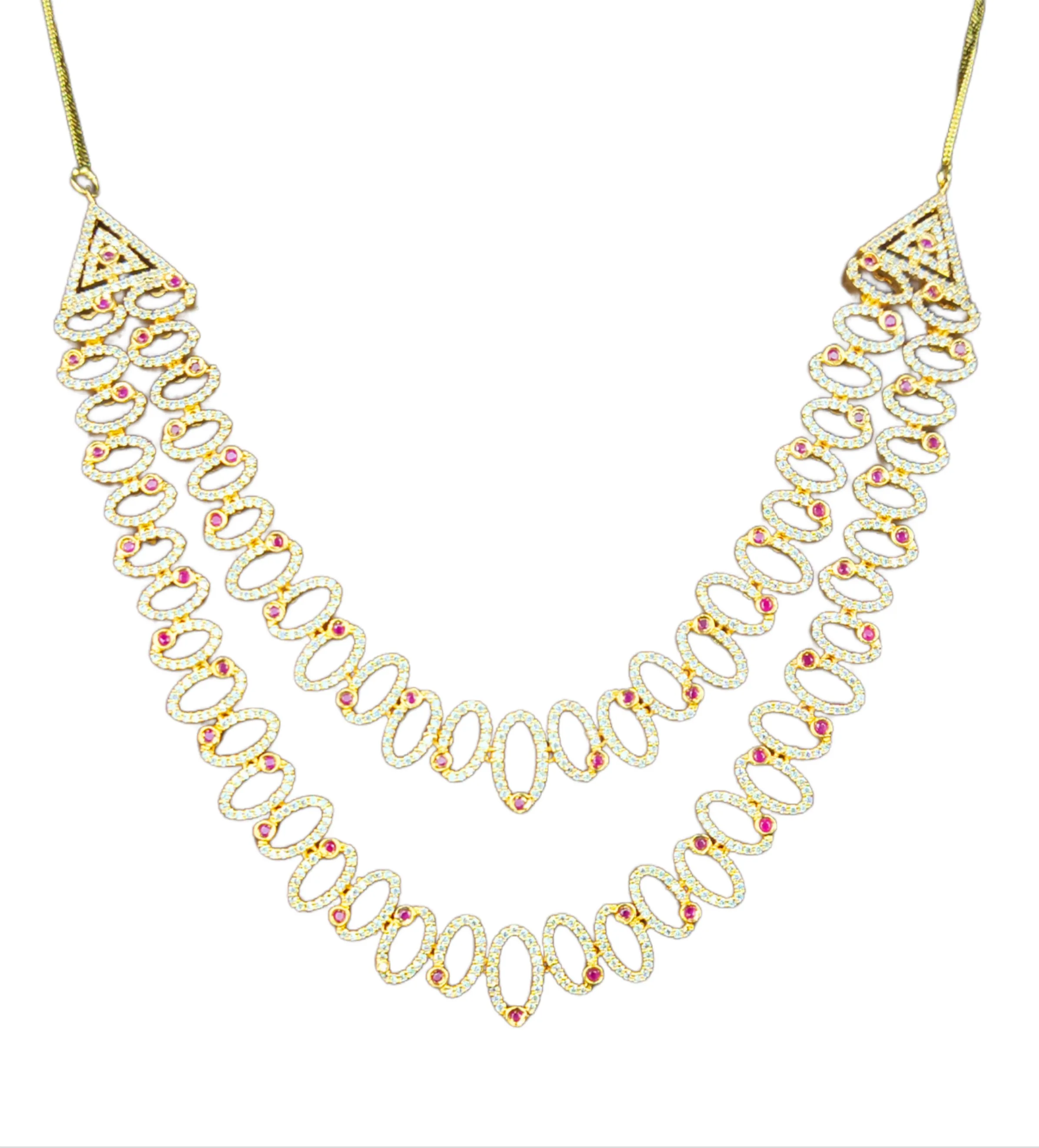 Stylish CZ Two Layered Necklace Set
By Asp Fashion Jewellery