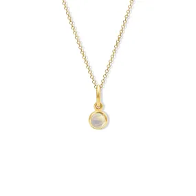 Talya Necklace Pendant Yellow Gold - Moonstone