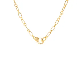 thin oval chain necklace