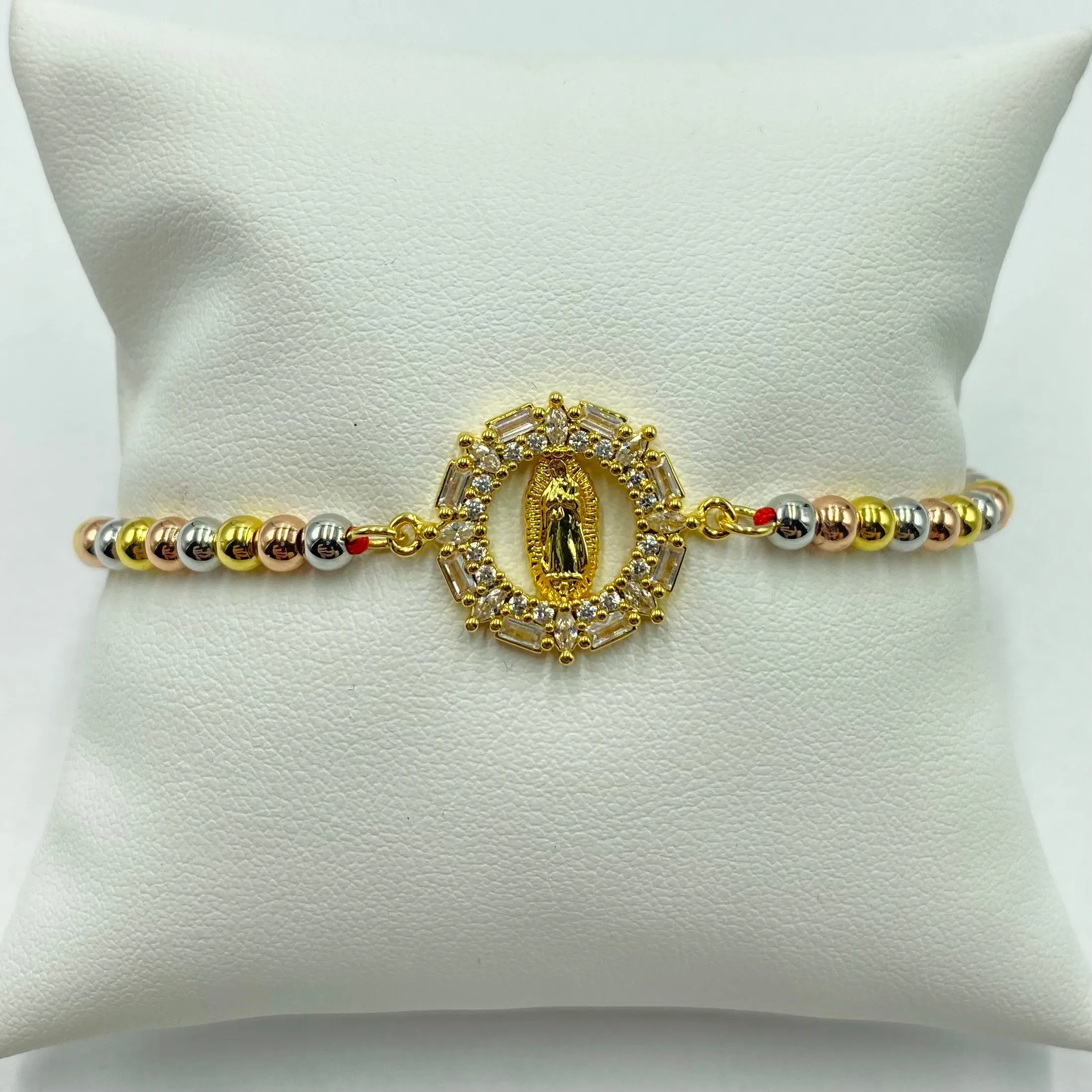 Three Tone Virgencita Bracelet 02