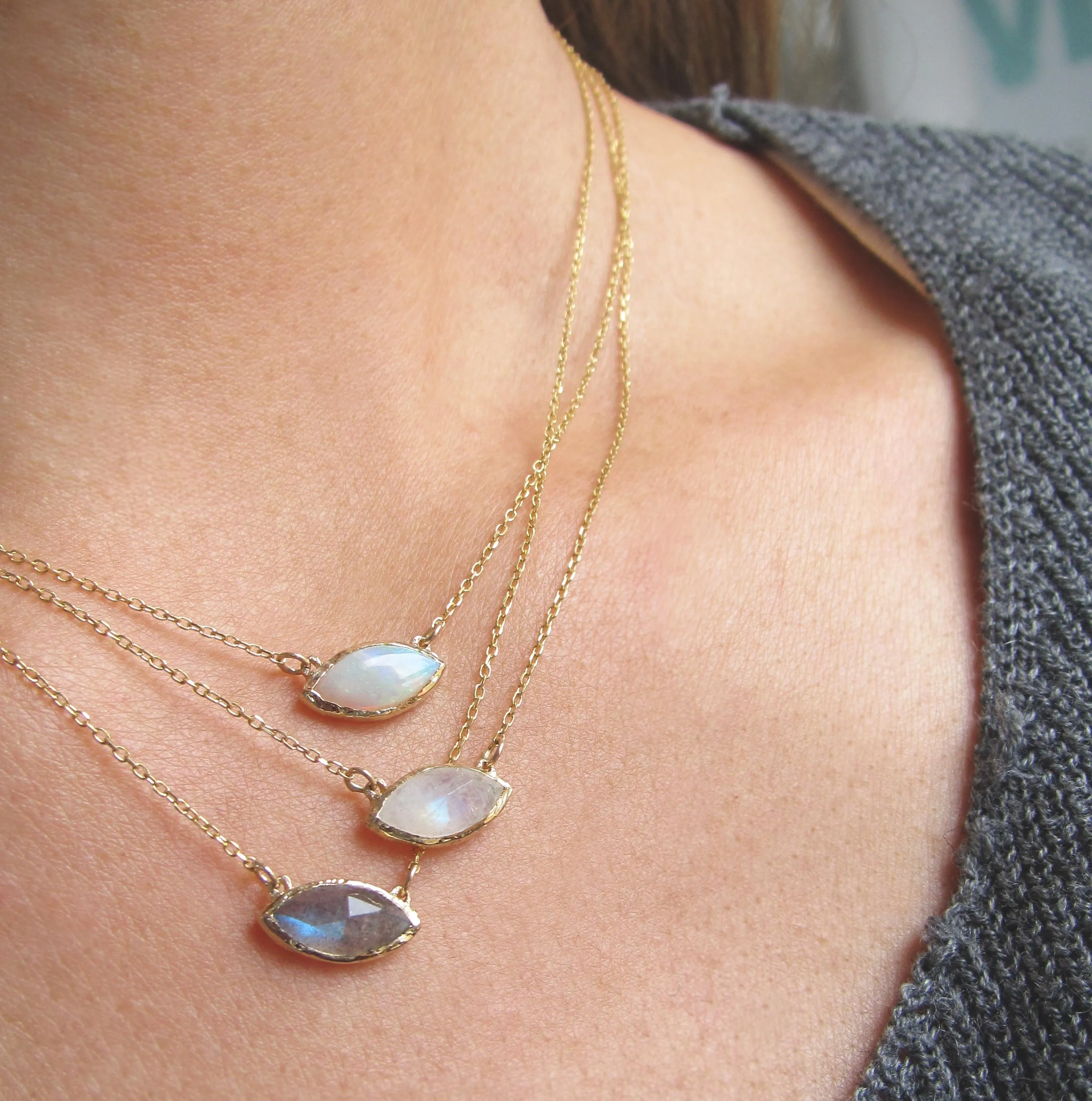 Tribe Moonstone Necklace