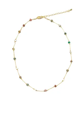 Trina Dainty Gemstone Necklace