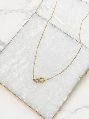 Two-Tone Gold Dipped Dainty Chain Necklace