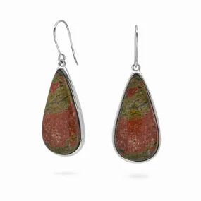 Unakite Drop Earrings