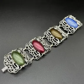 【USA輸入】ヴィンテージ SARAH COV. マルチカラー フィリグリー ブレスレット/Vintage SARAH COV. Filigree Bracelet