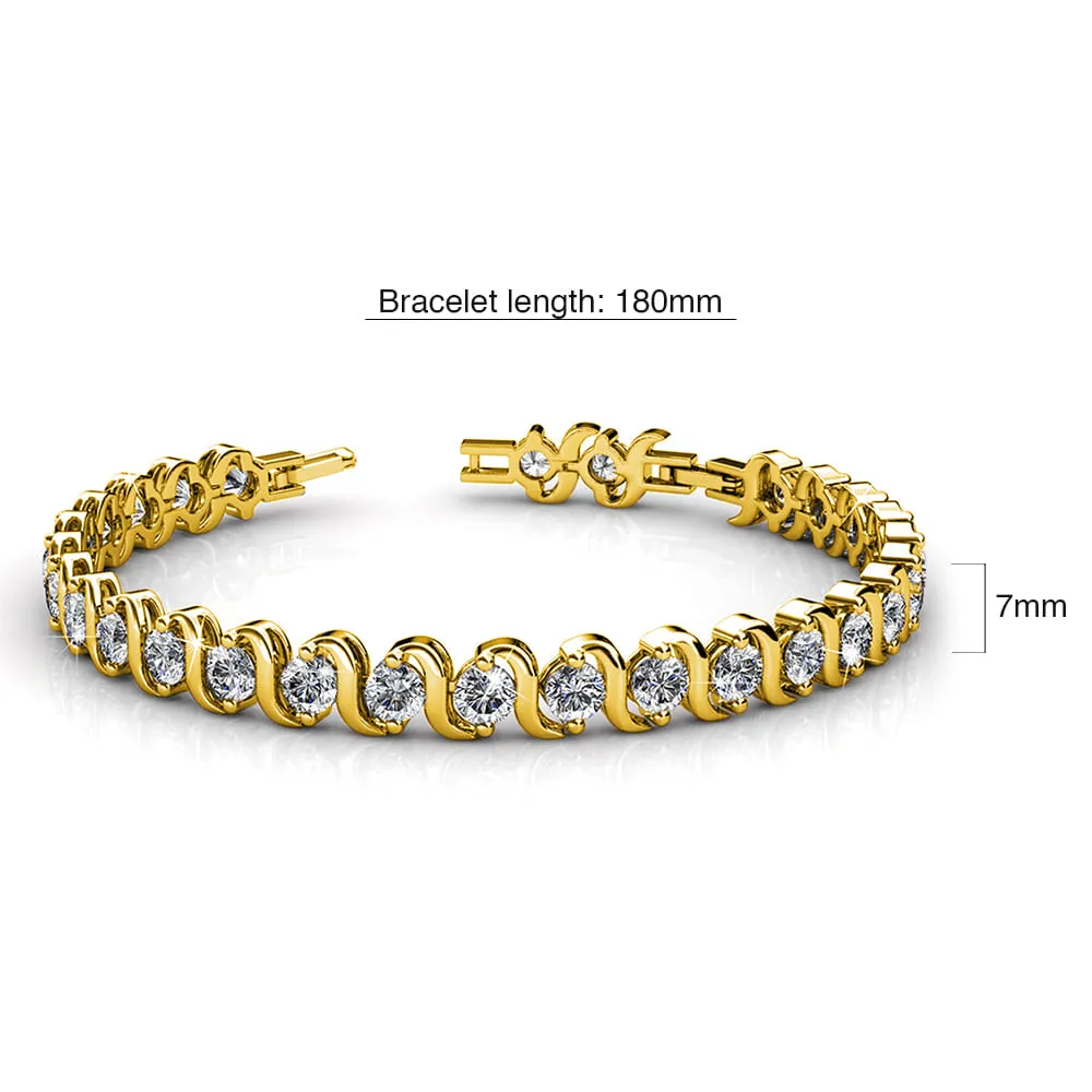 Venice Tennis Bracelet Embellished With SWAROVSKI Crystals