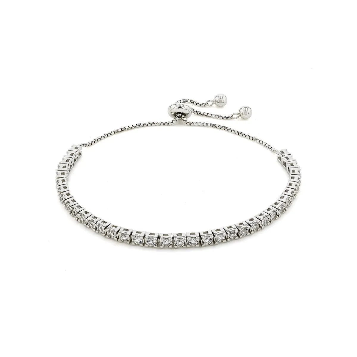 White Sapphire Tennis Bracelet