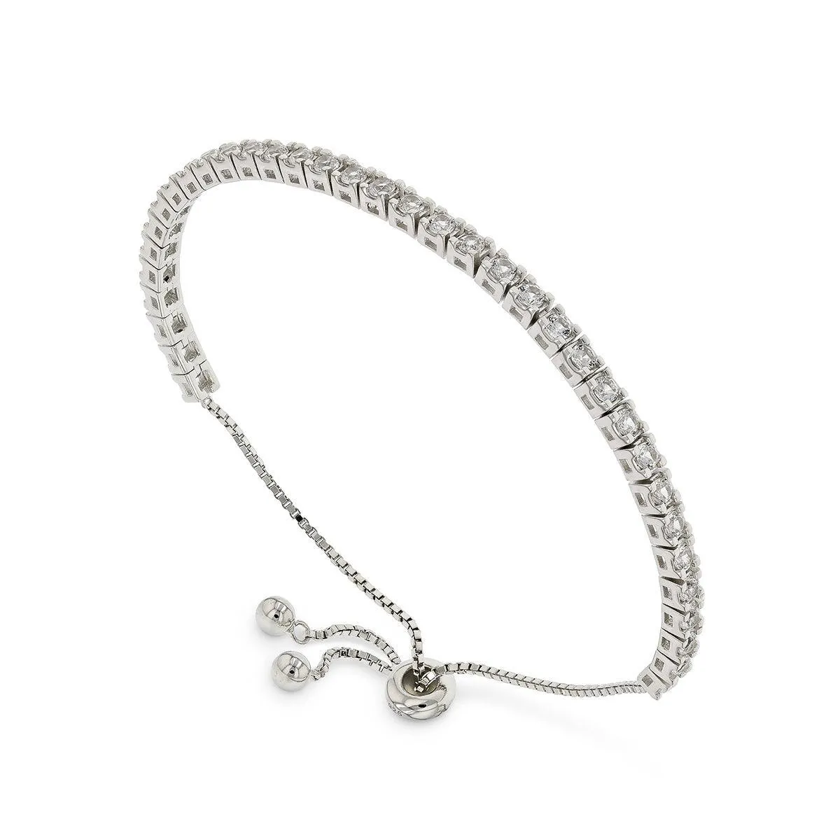 White Sapphire Tennis Bracelet