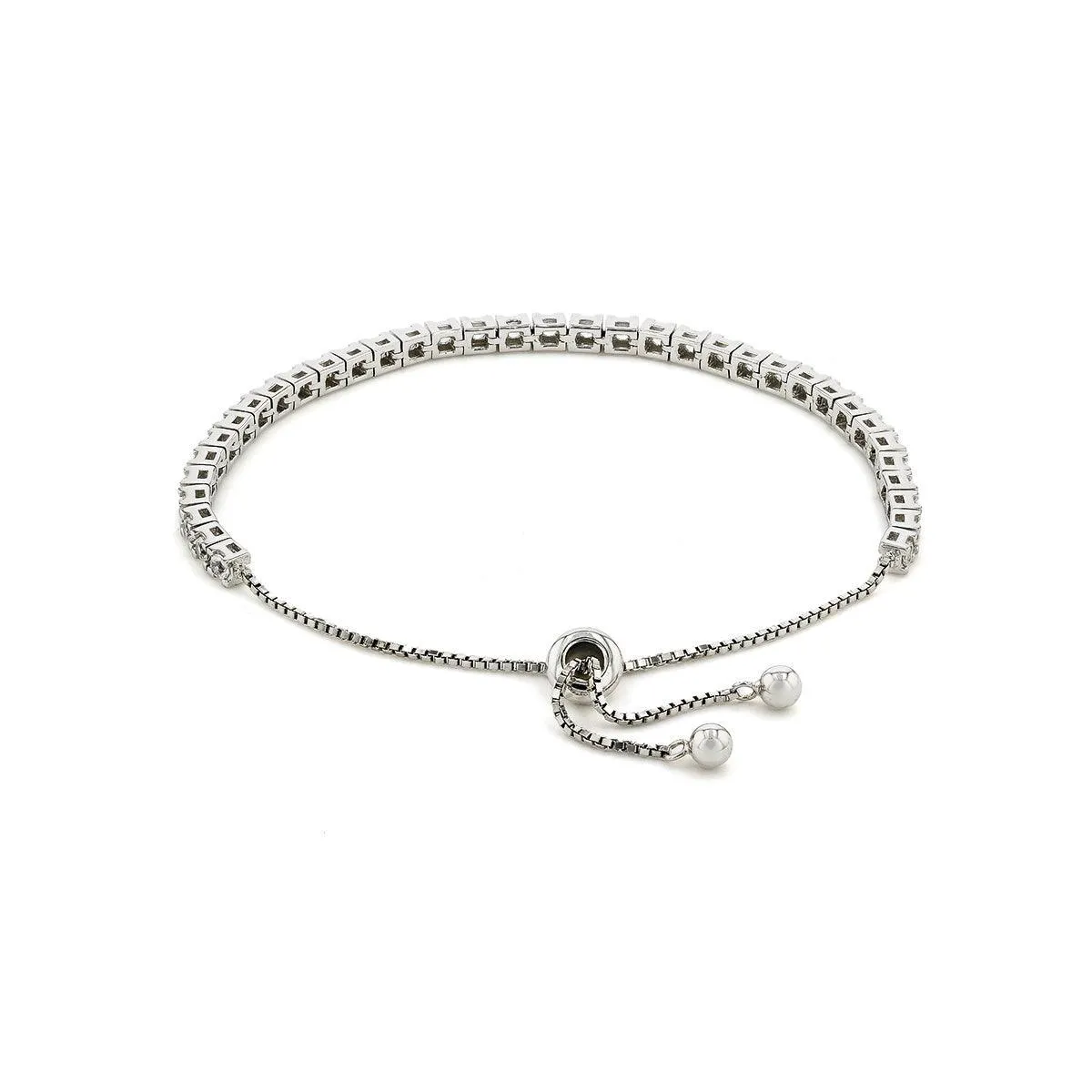 White Sapphire Tennis Bracelet