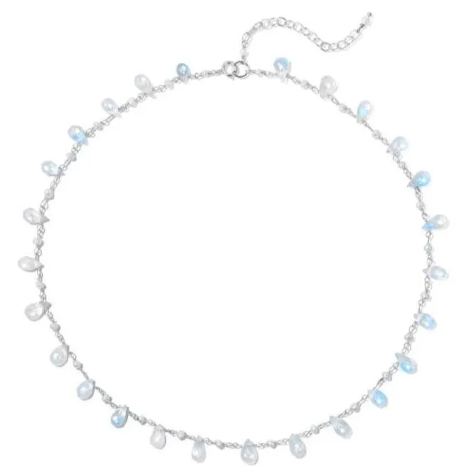 Wildflower Necklace - Moonstone Pearl