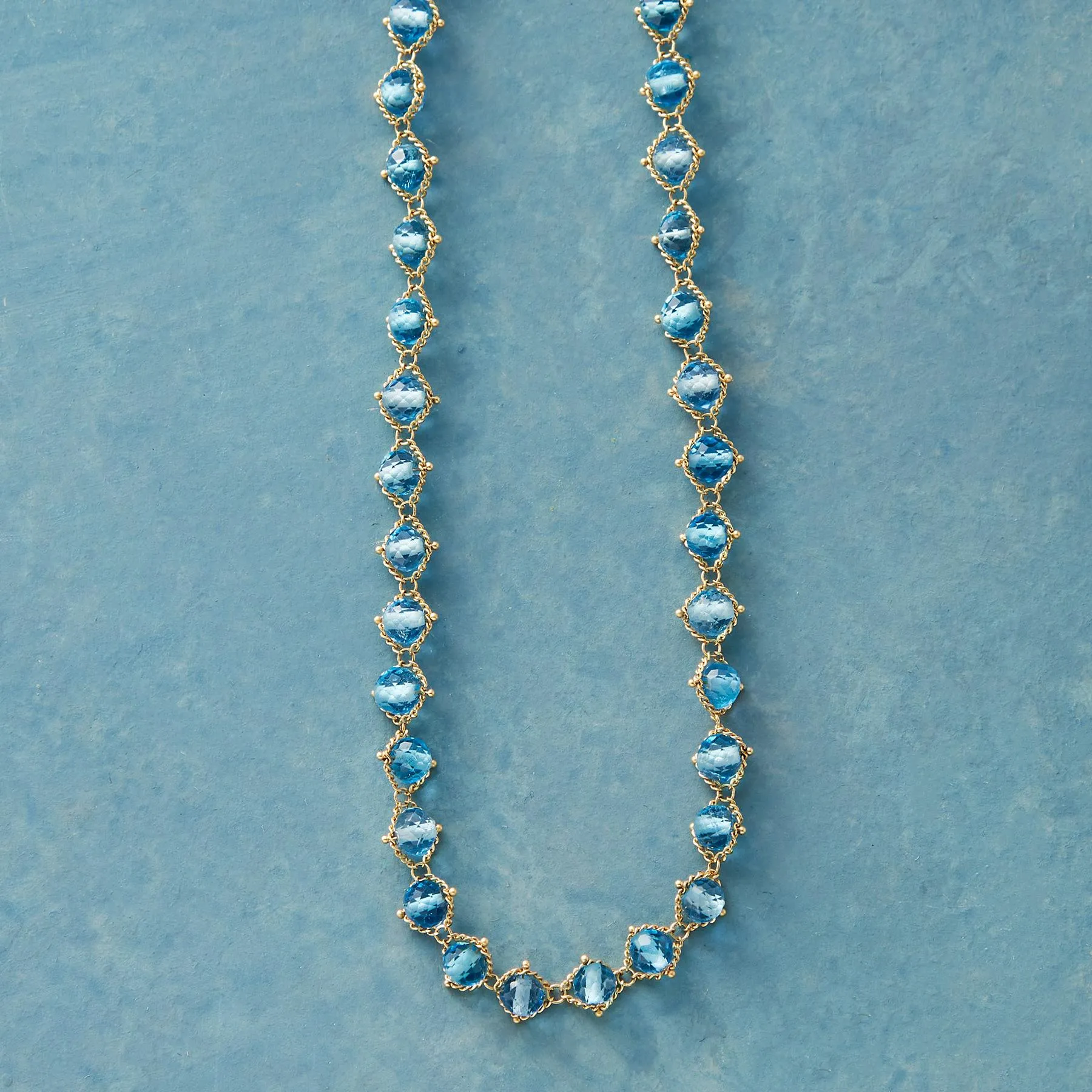 Woven Topaz Necklace